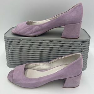 Jeffrey Campbell Suede Block Heels Lavender Purple Size 9